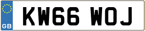 Trailer License Plate